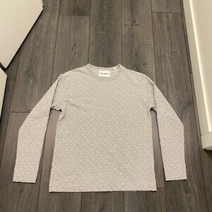 Our Legacy Jacquard Dots Cotton Long-Sleeve Shirt Size S